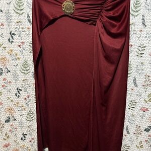 Childrens knight tunic- burgundy. Size large